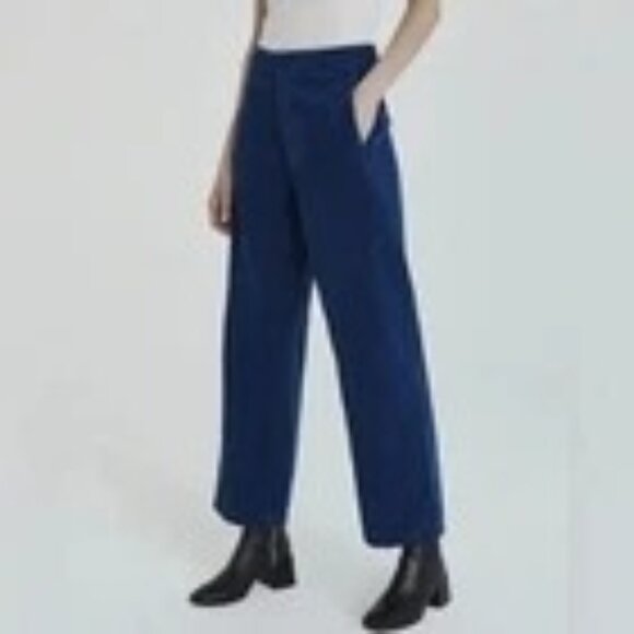 AG Jeans Tomas Corduroy Trouser Blue Size 26 NWT - Picture 1 of 8